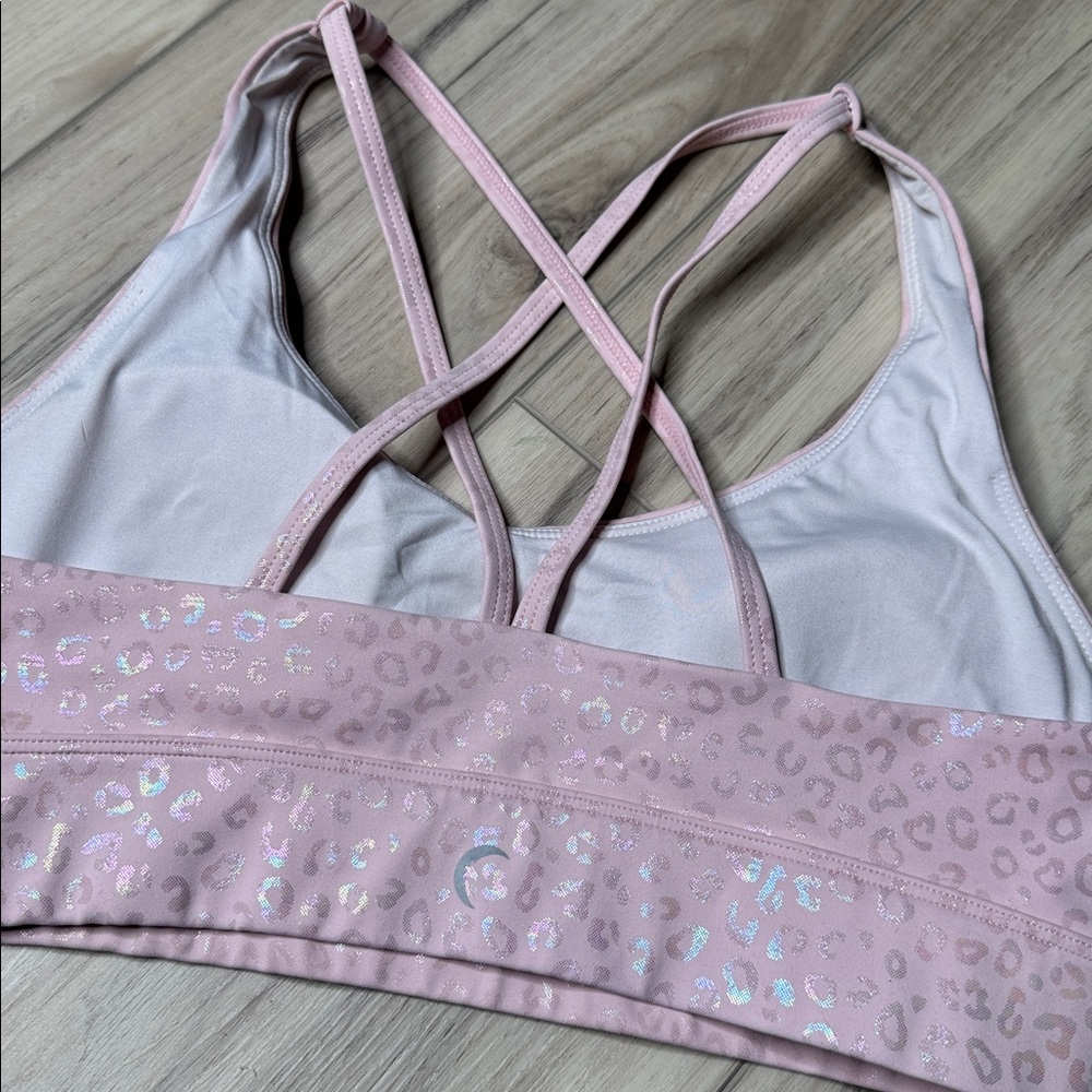 ZYIA Pink Leopard Unicorn L&T strappy bra - Picture 3 of 5